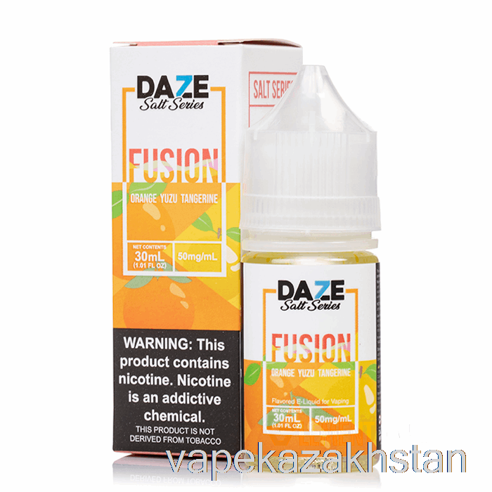 Vape Disposable Orange Yuzu Tangerine - 7 Daze Fusion Salt - 30mL 30mg